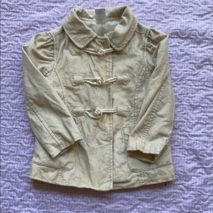 Gymboree gold glitter coat 4